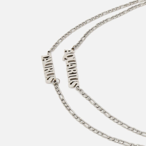 Necklace Titanium Steel Constellation Electroplating