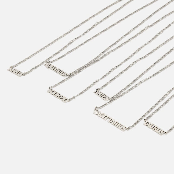 Necklace Titanium Steel Constellation Electroplating