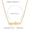 Necklace Titanium Steel Constellation Electroplating