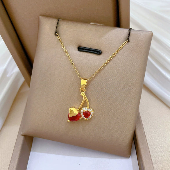 Necklace Titanium Steel Copper Animal Zodiac Cartoon Style