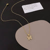 Necklace Titanium Steel Copper Animals Zodiac Electroplating Golden Butterfly Women's