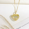Necklace Titanium Steel Copper Cross Chain Sweet Geometric Real Gold Plated Women's Accessories