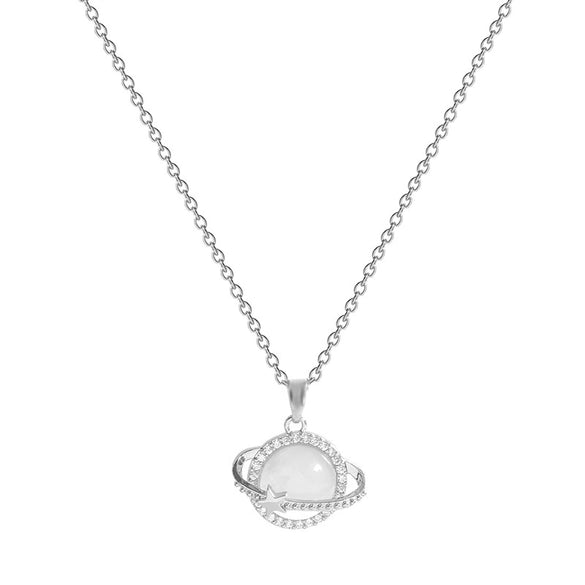 Necklace Titanium Steel Copper Diamond Star Design For Female