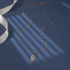 Necklace Titanium Steel Copper Diamondencrusted Geometric Light Luxury Women's Cross Chain Pendant
