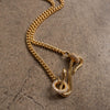 Necklace Titanium Steel Copper Geometric Animal Retro Electroplated Pendant Marquise Paper Clip Chain
