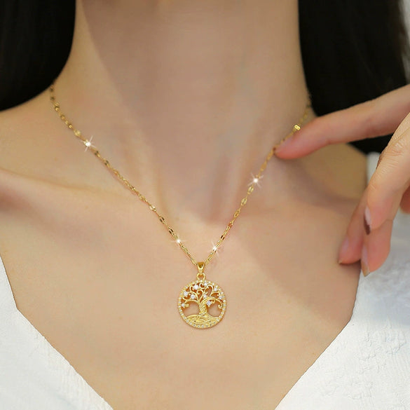 Necklace Titanium Steel Copper Geometric Design