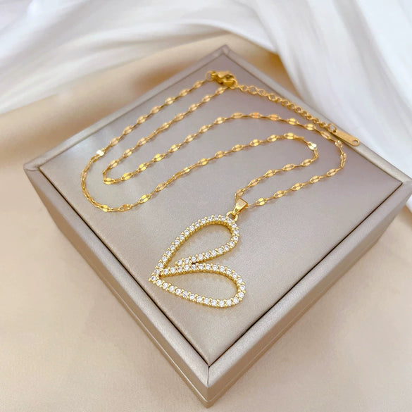 Necklace Titanium Steel Copper Geometric Electroplating For Women