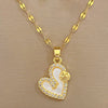Necklace Titanium Steel Copper Geometric Shell Smiley Love Style Unisex