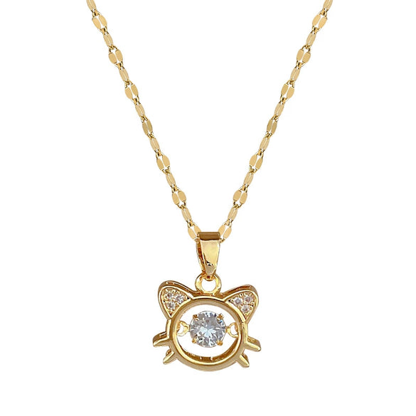 Necklace Titanium Steel Copper Geometric Style For Women