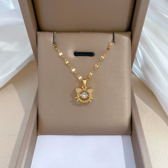 Necklace Titanium Steel Copper Geometric Style For Women
