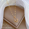 Necklace Titanium Steel Copper Geometric Style