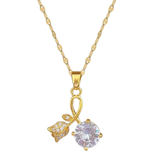 Necklace Titanium Steel Copper Geometric Style