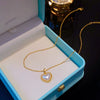 Necklace Titanium Steel Copper Heart Shape Electroplating Jewelry For Women
