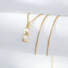 Necklace Titanium Steel Copper Inlaid Zircon Geometric Vacuum Plating Fashion