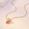 Necklace Titanium Steel Copper Inlaid Zircon Geometric Vacuum Plating Fashion