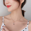 Necklace Titanium Steel Copper Inlaid Zircon Geometric Vacuum Plating Fashion