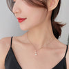 Necklace Titanium Steel Copper Inlaid Zircon Geometric Vacuum Plating Fashion