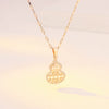 Necklace Titanium Steel Copper Inlaid Zircon Geometric Vacuum Plating Fashion