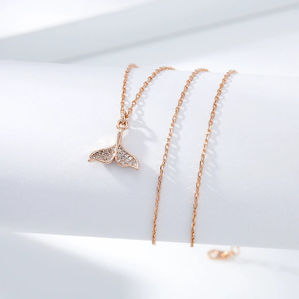 Necklace Titanium Steel Copper Inlaid Zircon Geometric Vacuum Plating Fashion