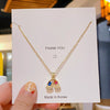 Necklace Titanium Steel Copper Real Gold Electroplated Geometric Light Luxury Jewelry For Women