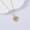 Necklace Titanium Steel Copper Water Wave Chain Cross Pendant Electroplated Light Luxury Elegant Highend Jewelry
