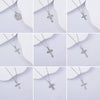 Necklace Titanium Steel Copper Water Wave Chain Cross Pendant Electroplated Light Luxury Elegant Highend Jewelry