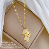Necklace Titanium Steel Copper Zircon Geometric Style