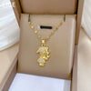 Necklace Titanium Steel Copper Zircon Geometric Style