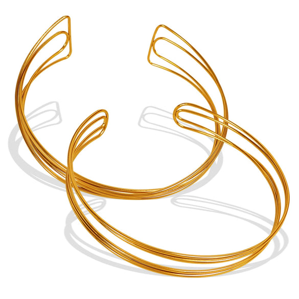 Necklace 316L Stainless Steel Cshaped Open Electroplating Fashion Jewelry For Women