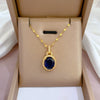 Necklace Titanium Steel Exaggerated Microinlaid Real Gold Electroplated Cartoon Geometric Style Accessories