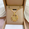 Necklace Titanium Steel Exaggerated Microinlaid Real Gold Electroplated Cartoon Geometric Style Accessories