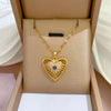 Necklace Titanium Steel Exaggerated Microinlaid Real Gold Electroplated Cartoon Geometric Style Accessories