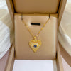 Necklace Titanium Steel Exaggerated Microinlaid Real Gold Electroplated Cartoon Geometric Style Accessories
