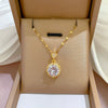 Necklace Titanium Steel Exaggerated Microinlaid Real Gold Electroplated Cartoon Geometric Style Accessories