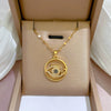 Necklace Titanium Steel Exaggerated Microinlaid Real Gold Electroplated Cartoon Geometric Style Accessories