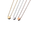 Necklace Titanium Steel Flower Electroplating Pendant