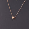 Necklace Titanium Steel Flower Electroplating Pendant