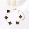 Necklace Titanium Steel Four Leaf Clover Electroplating Light Luxury Women's O Chain