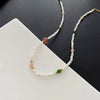 Necklace Titanium Steel Freshwater Pearl Geometric Vintage Simple Light Luxury Electroplating For Women