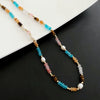 Necklace Titanium Steel Freshwater Pearl Geometric Vintage Simple Light Luxury Electroplating For Women
