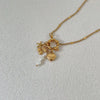 Necklace Titanium Steel Fruit Heart Style Electroplating