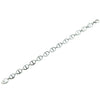 Necklace Titanium Steel Geometric Cuban Chain Stitching Oval Buckle Unisex