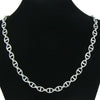 Necklace Titanium Steel Geometric Cuban Chain Stitching Oval Buckle Unisex