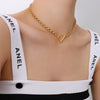 Necklace Titanium Steel Geometric Electroplated Jewelry