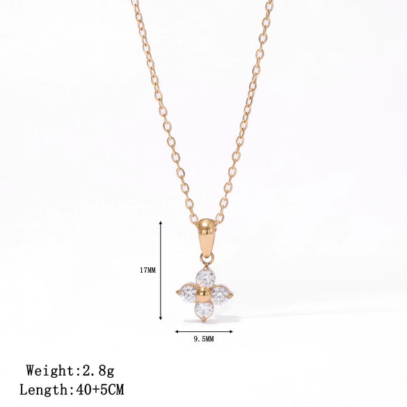 Necklace Titanium Steel Geometric Electroplating Women's Jewelry