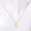 Necklace Titanium Steel Geometric Irregular Flower Oval Pendant Electroplated 18K Gold Unisex Ochain