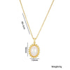 Necklace Titanium Steel Geometric Light Luxury Ochain Pendant Electroplated