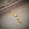 Necklace Titanium Steel Geometric Long Tassel Circle Chain Electroplating Women's Jewelry