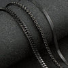 Necklace Titanium Steel Geometric O Word Chain Simple Hipster Hip Hop Style