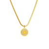 Necklace Titanium Steel Geometric Pattern Diamondembedded Snake Bone Chain Electroplating